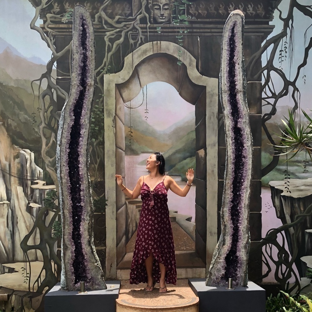 Xhilaration burgundy floral boho maxi dress - Picture 8 of 8